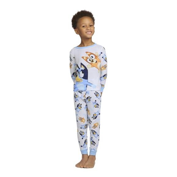 2-Piece Bluey Print Tee and Pants Sleep Set for Toddler Boys and Toddler Girls - Picture 6 of 7